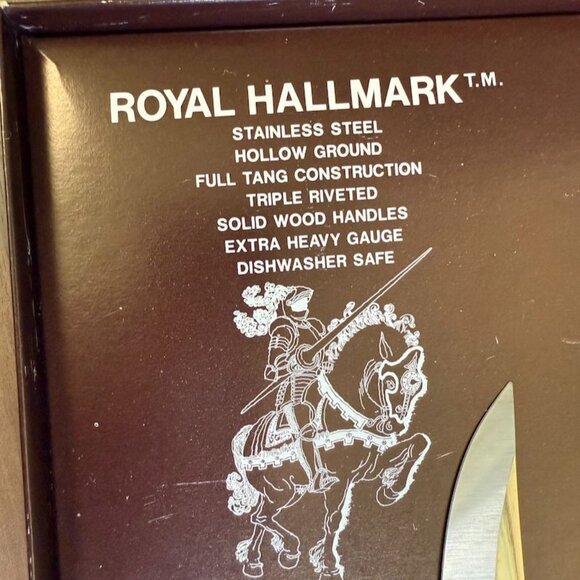 Vintage Royal Hallmark Professional Stainless Steel Cutlery Set 7-Piece Knives F - Picture 7 of 11